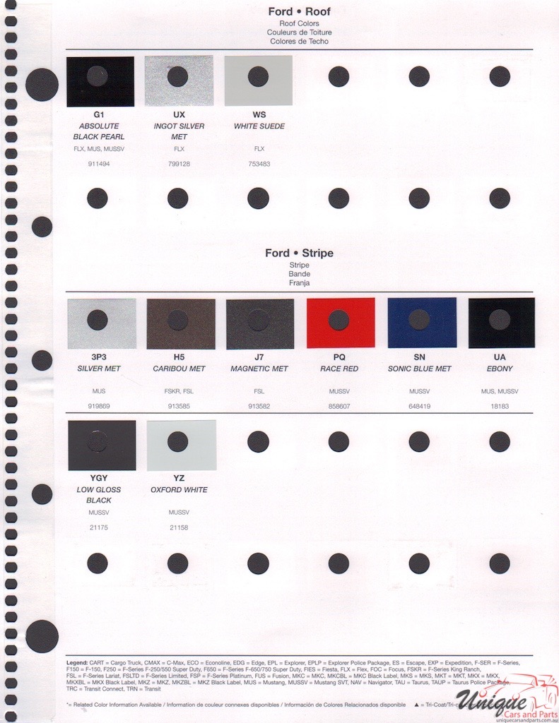 2016 Ford Paint Charts Rinshed-Mason 5